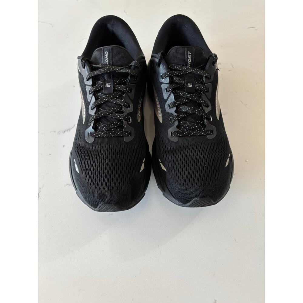 Brooks Ghost 15 running shoes sz 10 W athletic black comfort support excellent - Picture 2 of 11